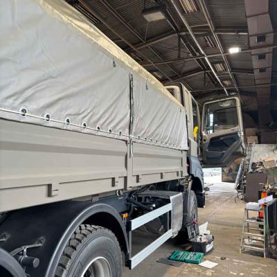 Montáž bezdrátového setu kamery a monitoru do nákladního vozu Tatra