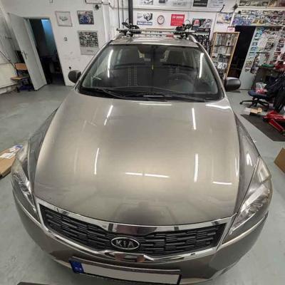 Montáž  - tažné zařízení Galia na pevno + 13 PIN elektropřípojka KIA Ceed